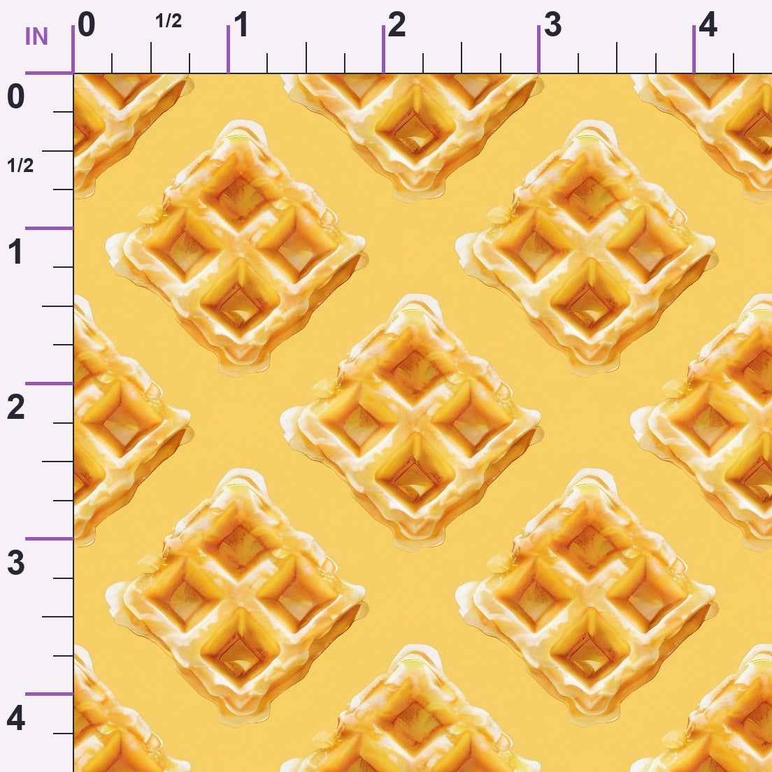 Golden Griddle Pattern 7 Minky Fabric