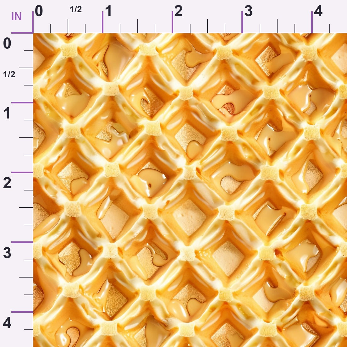 Golden Griddle Pattern 8 Minky Fabric