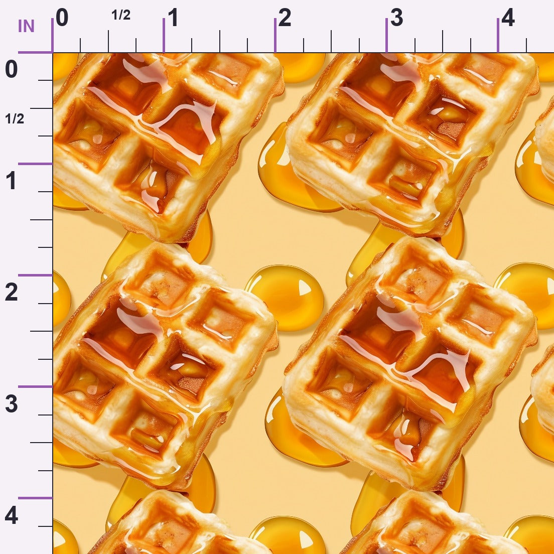 Golden Griddle Pattern 9 Minky Fabric