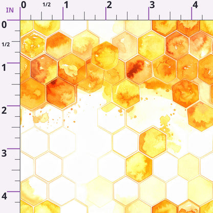 Golden Hive Meadow Pattern 12 Minky Fabric