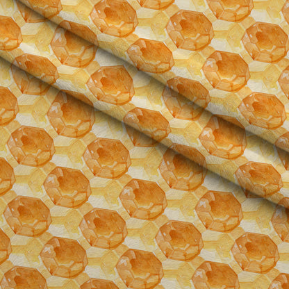Golden Hive Meadow Pattern 17 Minky Fabric