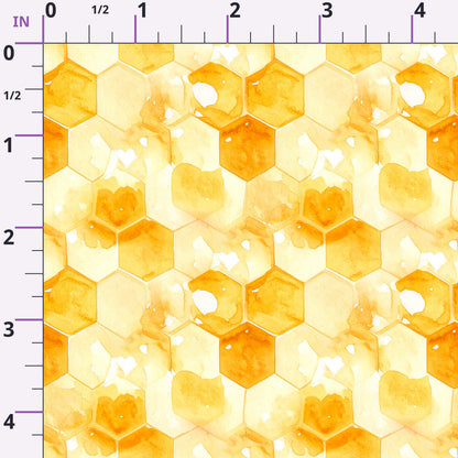 Golden Hive Meadow Pattern 2 Minky Fabric