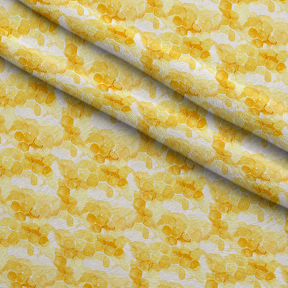 Golden Hive Meadow Pattern 20 Minky Fabric