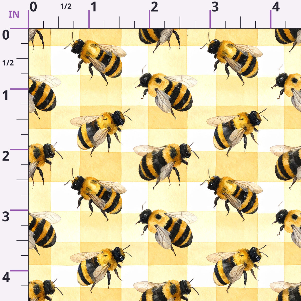 Golden Hive Meadow Pattern 5 Minky Fabric