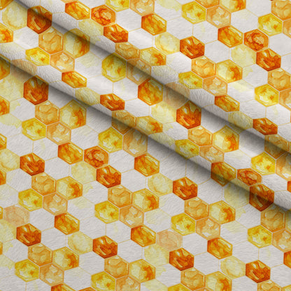 Golden Hive Meadow Pattern 7 Minky Fabric