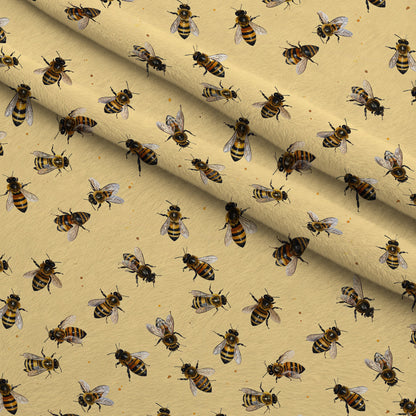 Golden Hive Meadow Pattern 9 Minky Fabric