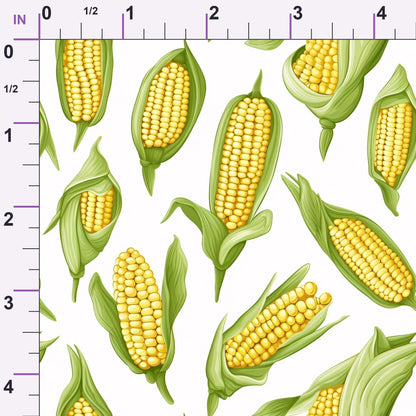 Golden Maize Pattern 10 Minky Fabric