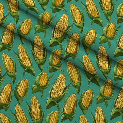 Golden Maize Pattern 15 Minky Fabric