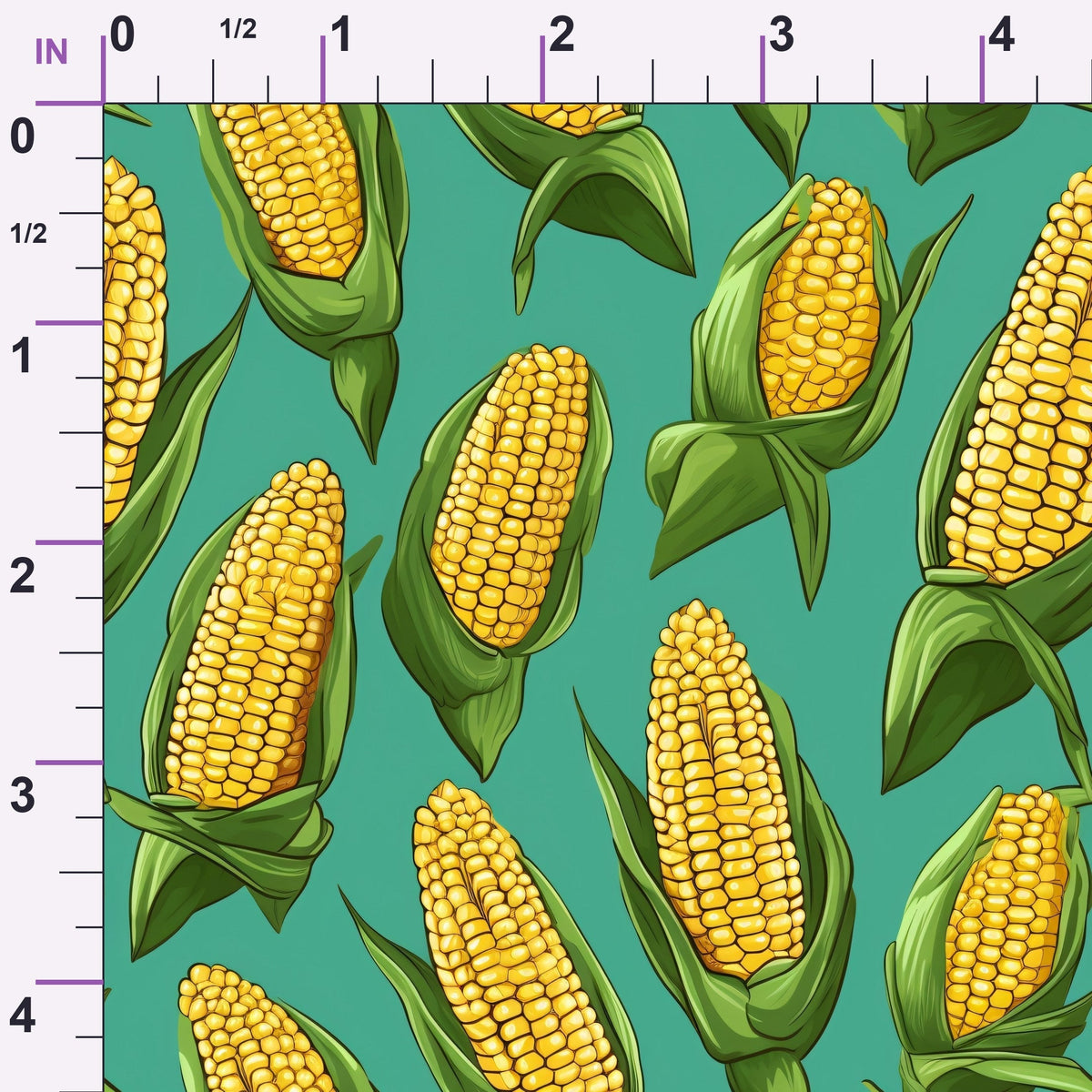 Golden Maize Pattern 15 Minky Fabric