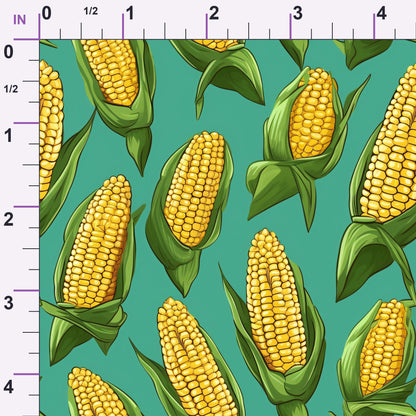 Golden Maize Pattern 15 Minky Fabric