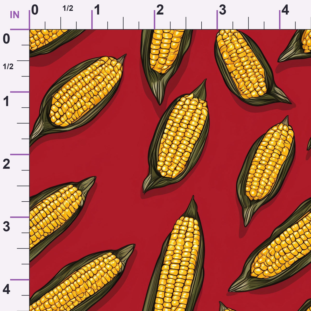 Golden Maize Pattern 17 Minky Fabric
