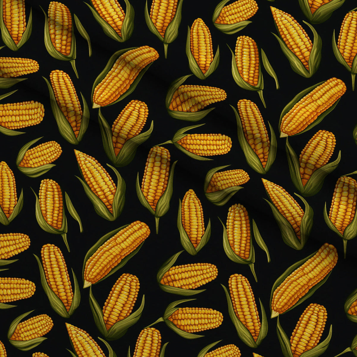 Golden Maize Pattern 24 Minky Fabric