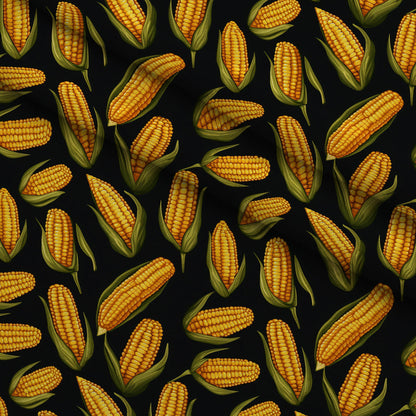 Golden Maize Pattern 24 Minky Fabric