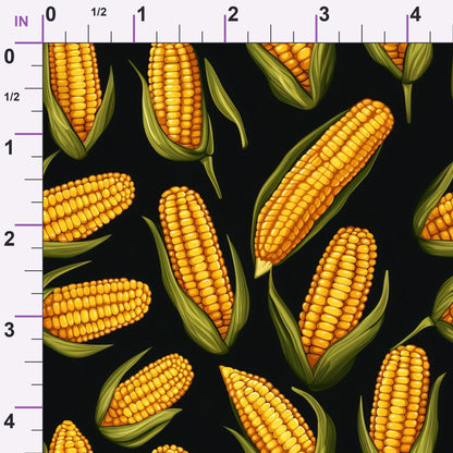 Golden Maize Pattern 24 Minky Fabric