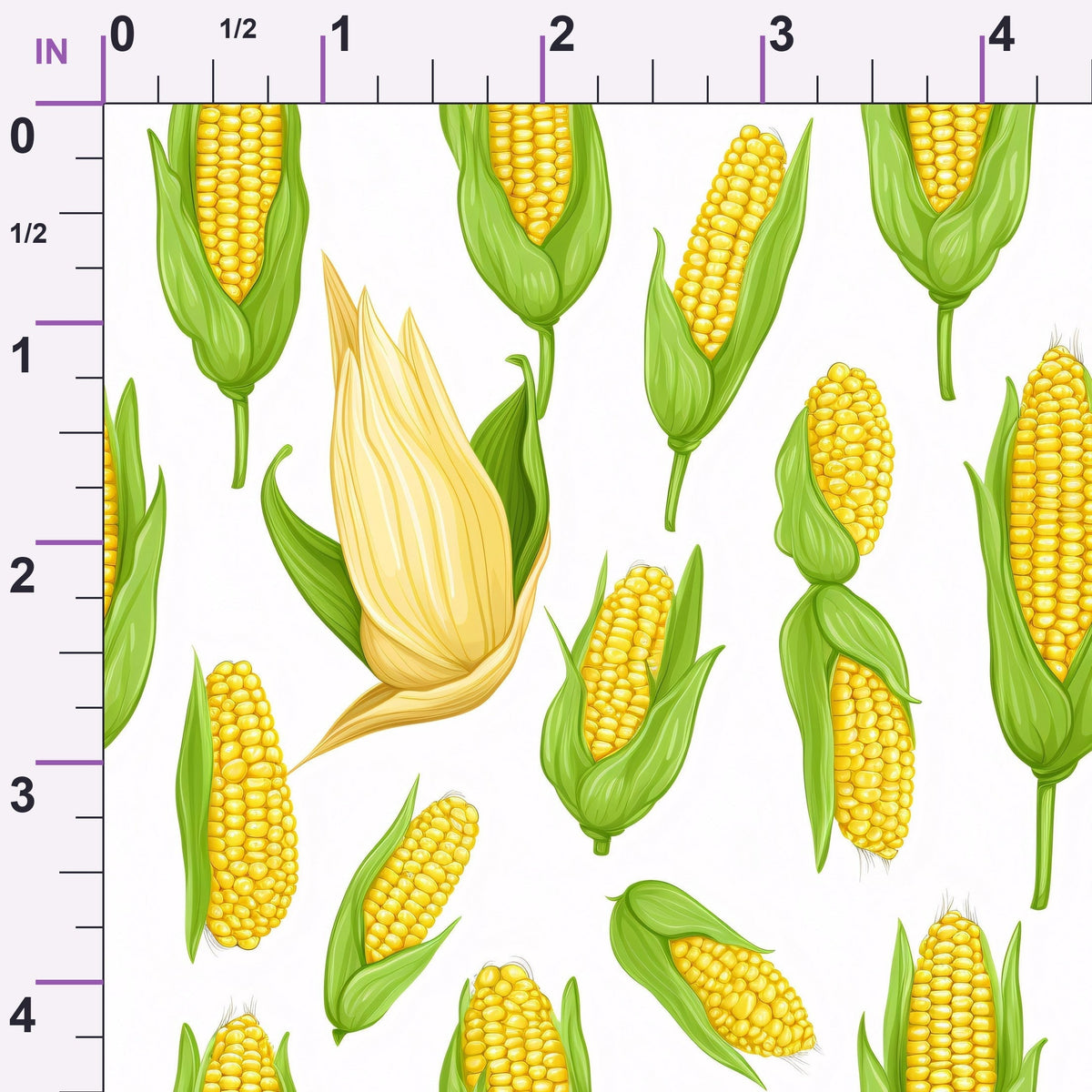 Golden Maize Pattern 25 Minky Fabric