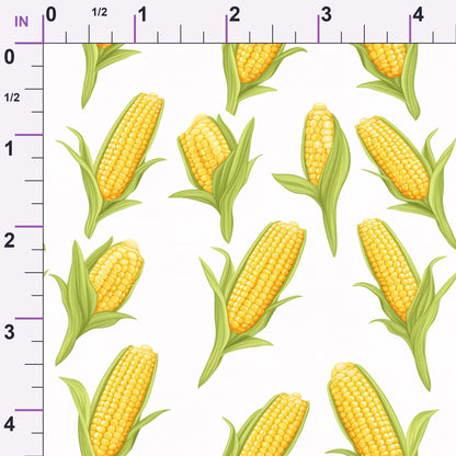Golden Maize Pattern 7 Minky Fabric