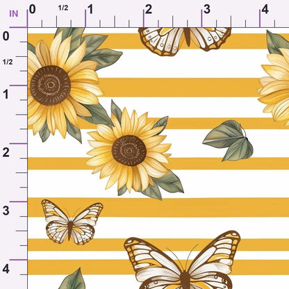 Golden Meadow Flutter Pattern 10 Minky Fabric