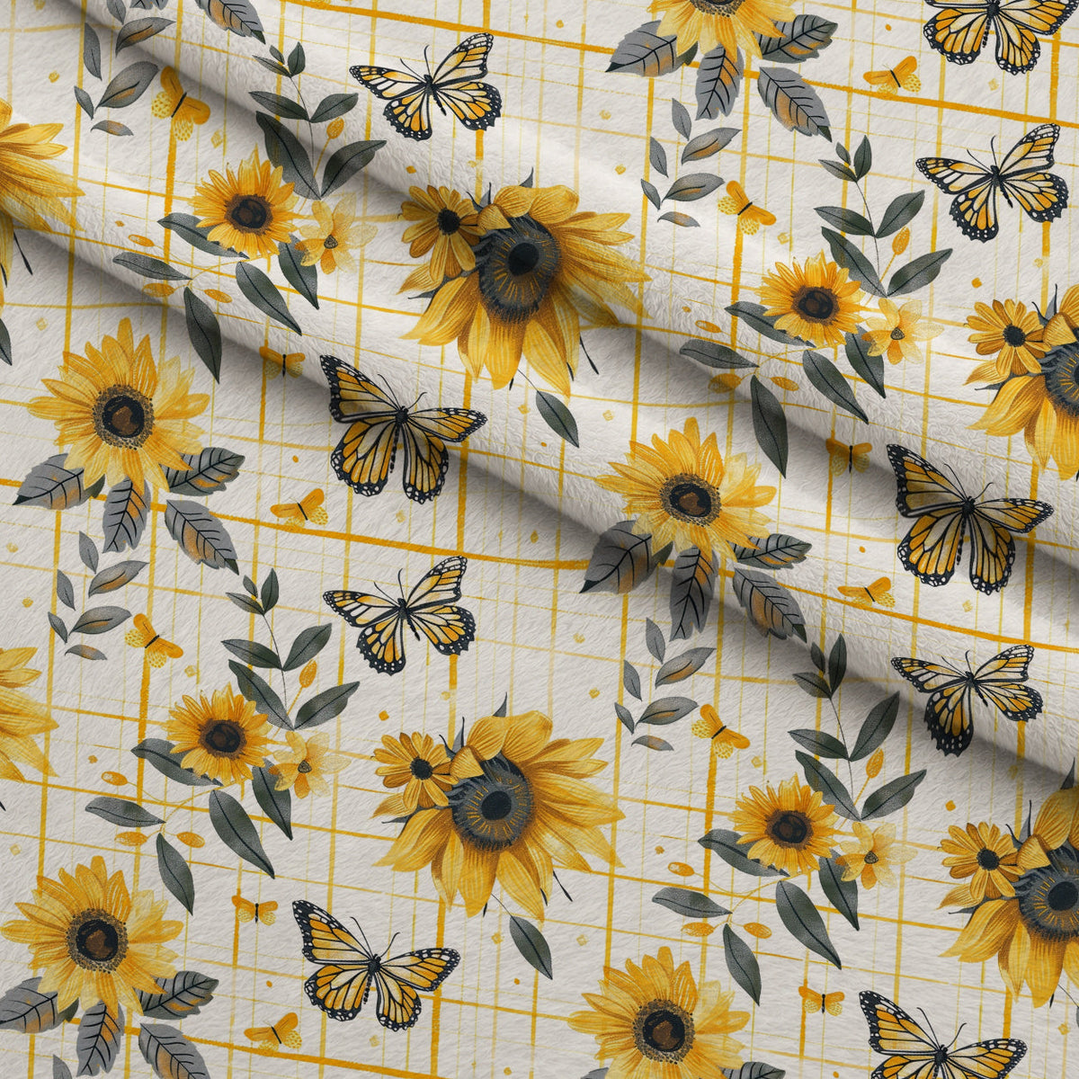 Golden Meadow Flutter Pattern 11 Minky Fabric