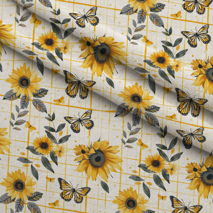 Golden Meadow Flutter Pattern 11 Minky Fabric