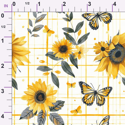Golden Meadow Flutter Pattern 11 Minky Fabric