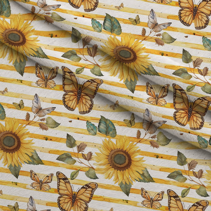 Golden Meadow Flutter Pattern 12 Minky Fabric