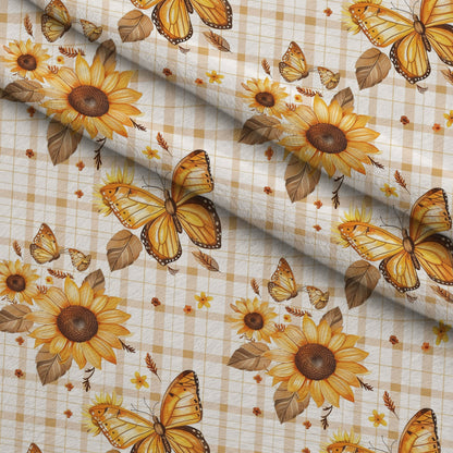Golden Meadow Flutter Pattern 2 Minky Fabric