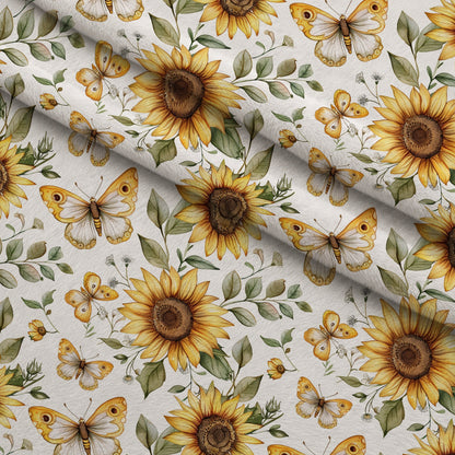 Golden Meadow Flutter Pattern 3 Minky Fabric