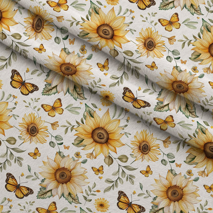 Golden Meadow Flutter Pattern 4 Minky Fabric
