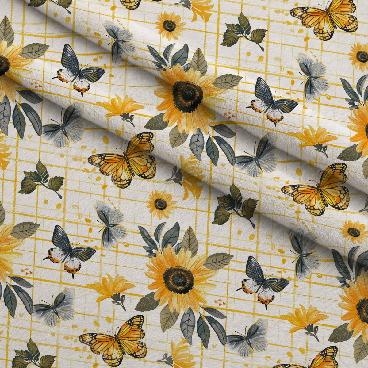 Golden Meadow Flutter Pattern 5 Minky Fabric