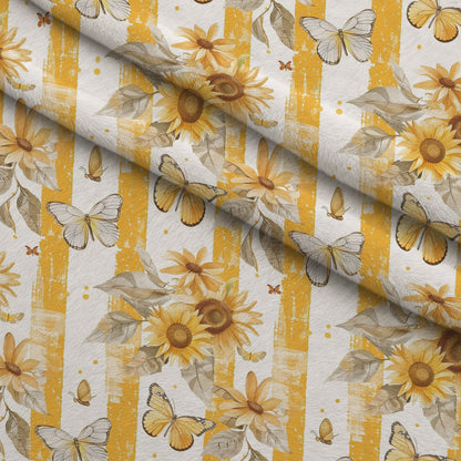 Golden Meadow Flutter Pattern 6 Minky Fabric