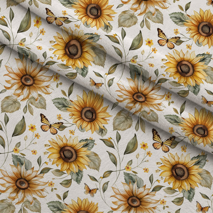 Golden Meadow Flutter Pattern 9 Minky Fabric
