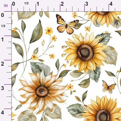 Golden Meadow Flutter Pattern 9 Minky Fabric