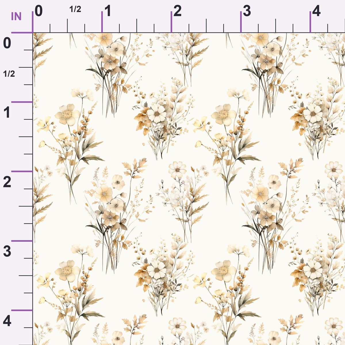 Golden Meadow Pattern 1 Minky Fabric
