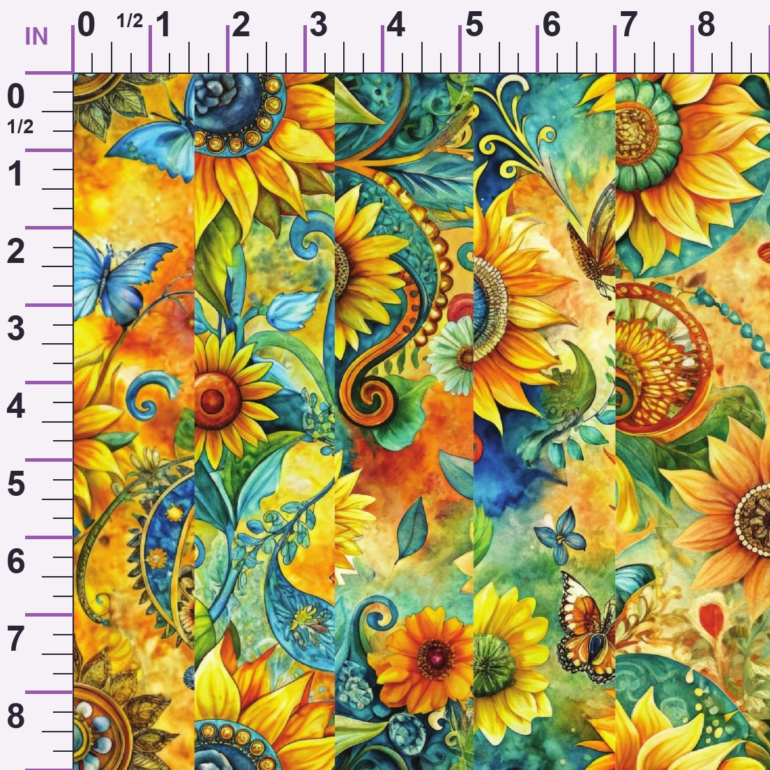 Golden Paisley Garden Pattern 13 Minky Fabric