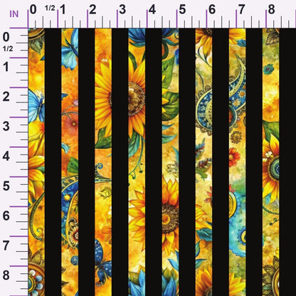 Golden Paisley Garden Pattern 19 Minky Fabric