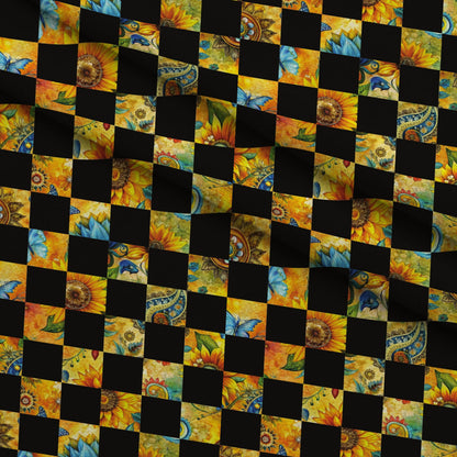 Golden Paisley Garden Pattern 23 Minky Fabric