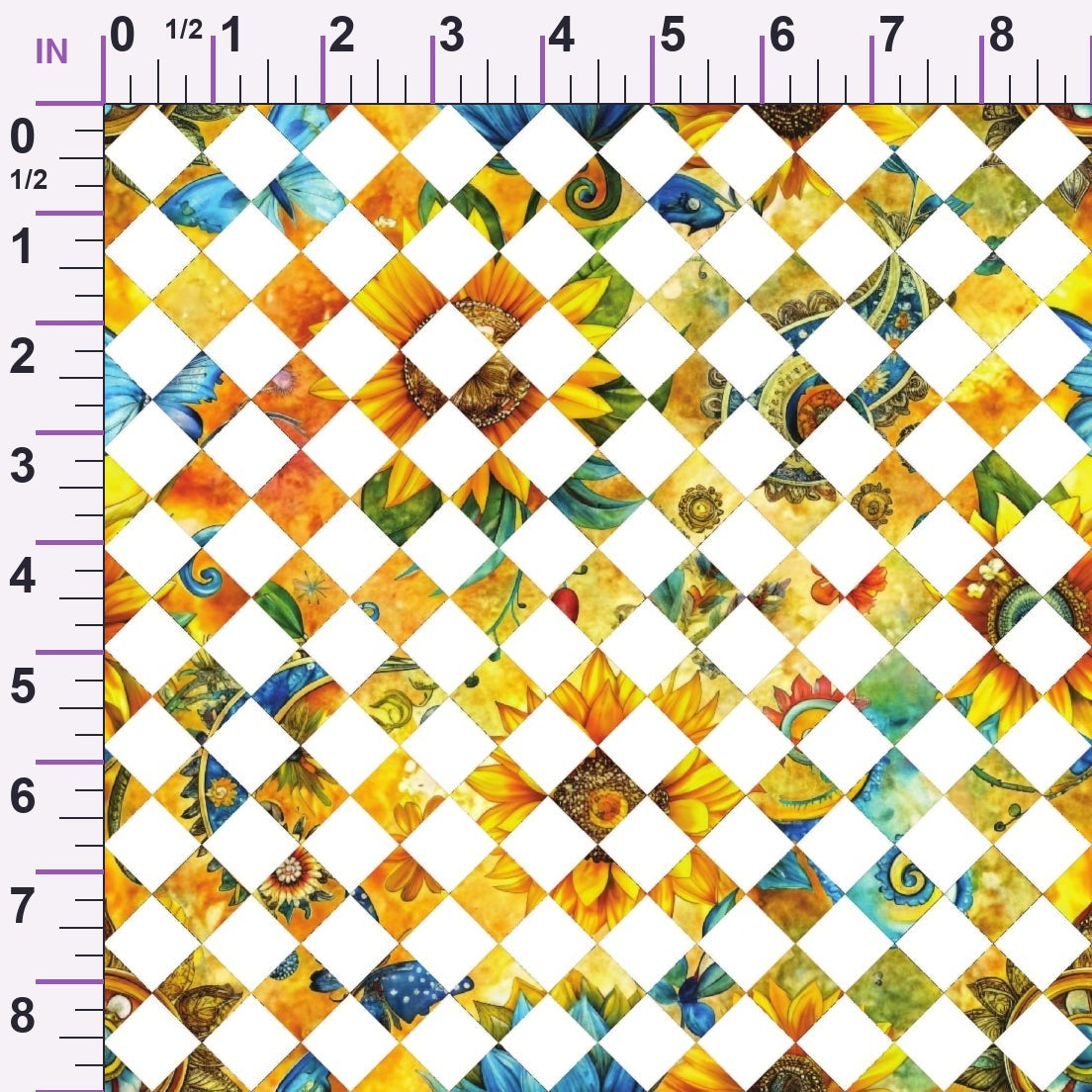 Golden Paisley Garden Pattern 24 Minky Fabric