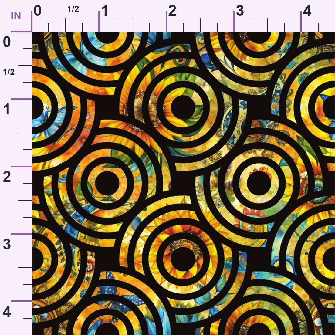 Golden Paisley Garden Pattern 26 Minky Fabric