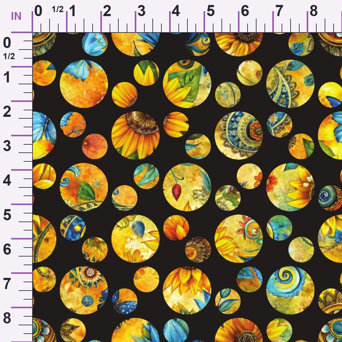 Golden Paisley Garden Pattern 27 Minky Fabric