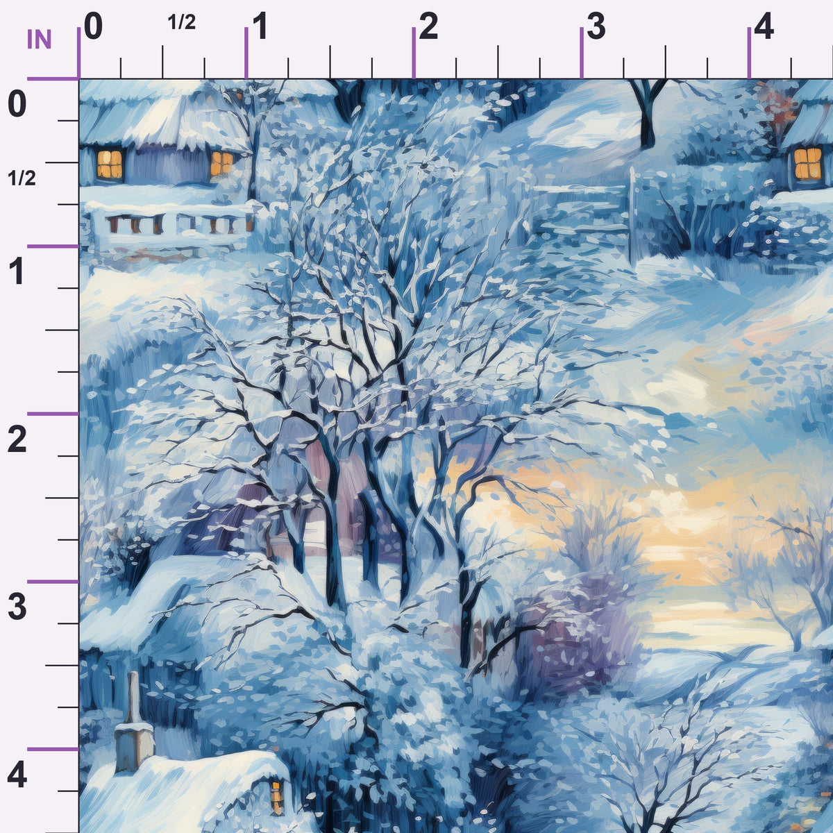 Golden Snowfall Pattern 17 Minky Fabric