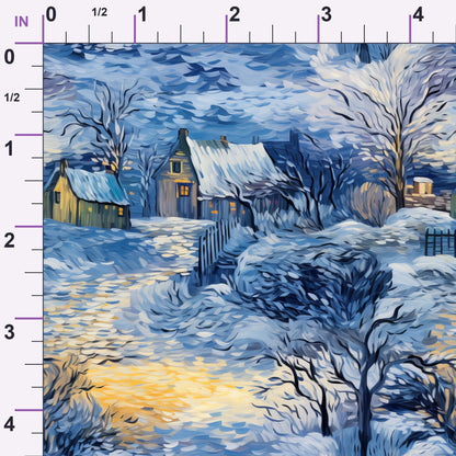 Golden Snowfall Pattern 20 Minky Fabric