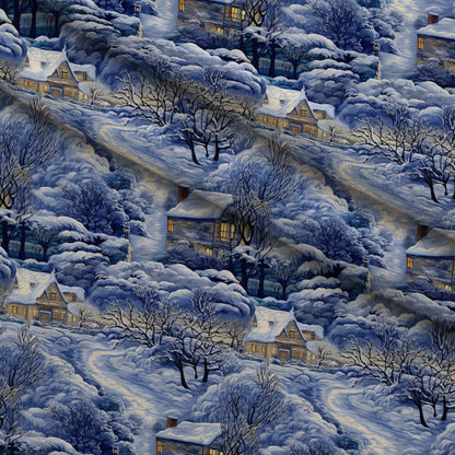 Golden Snowfall Pattern 24 Minky Fabric