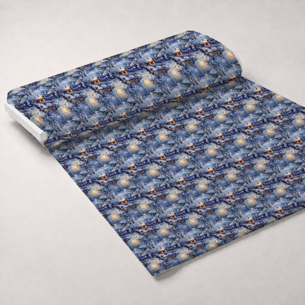 Golden Snowfall Pattern 28 Minky Fabric