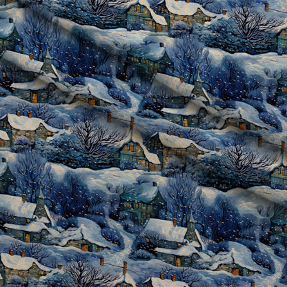 Golden Snowfall Pattern 3 Minky Fabric