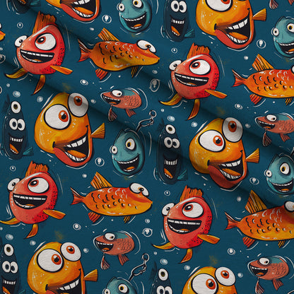 Googly Guppies Pattern 10 Minky Fabric