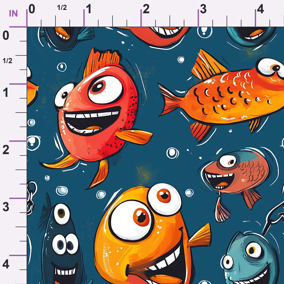 Googly Guppies Pattern 10 Minky Fabric