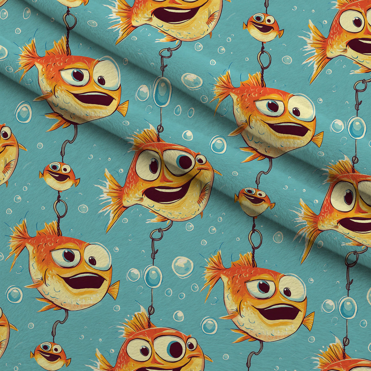 Googly Guppies Pattern 12 Minky Fabric