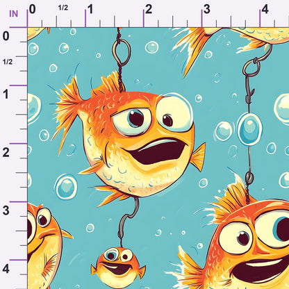 Googly Guppies Pattern 12 Minky Fabric