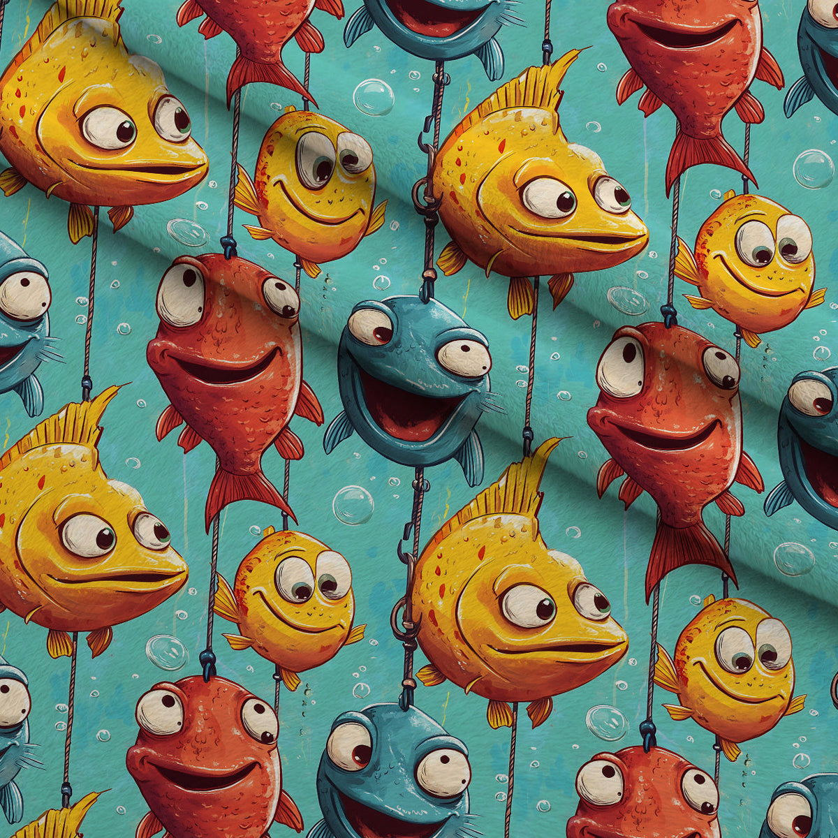Googly Guppies Pattern 13 Minky Fabric