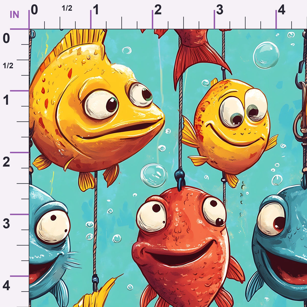 Googly Guppies Pattern 13 Minky Fabric